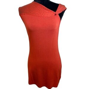Kische | Orange One-Shoulder Tank Top | Sz M